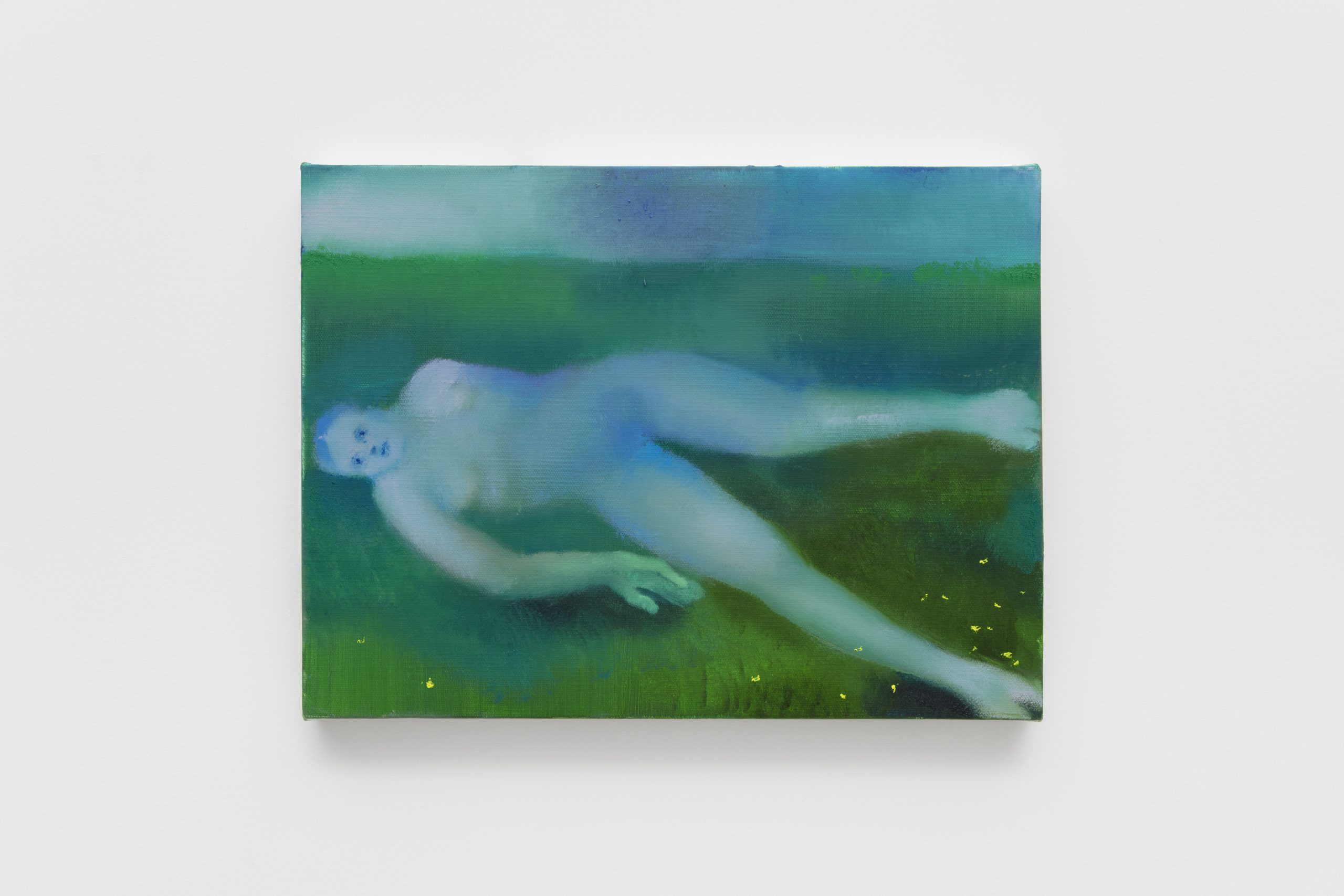 painting of figure lying down
