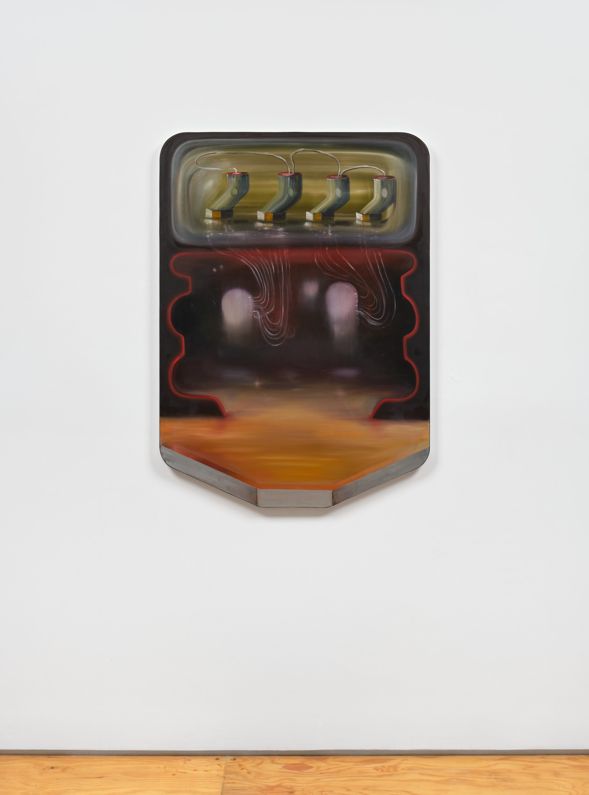 Abstract dark painting