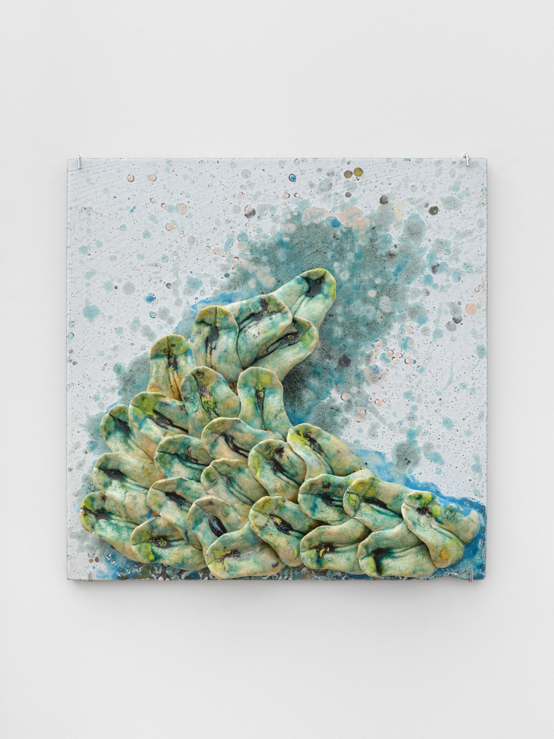 Abstract, green, large wave