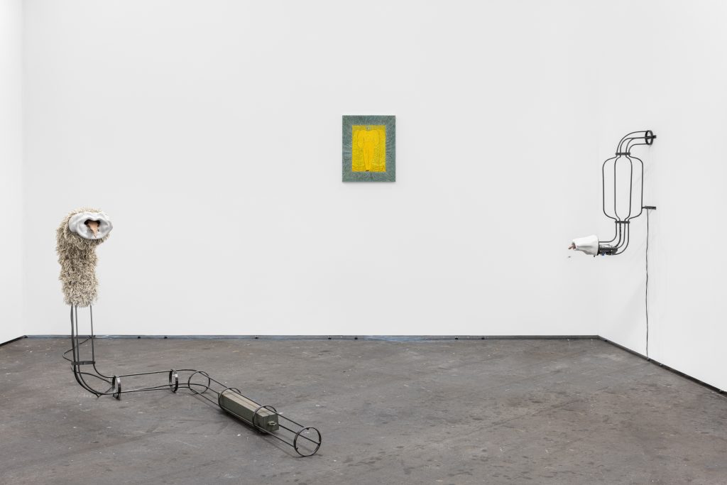 Installation view at Liste art fair 2025, works by Gina Proenza and Annie Hemond Hotte