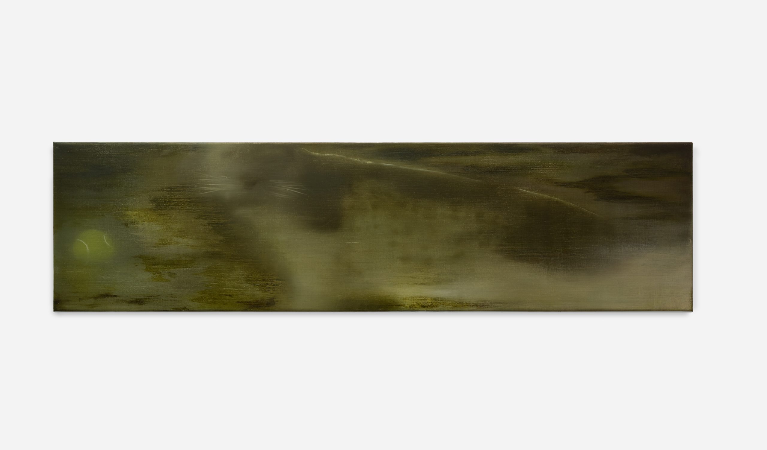 Murky greenish, yellow, black haze