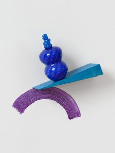 Double Twist cobalt textured pattern with stack