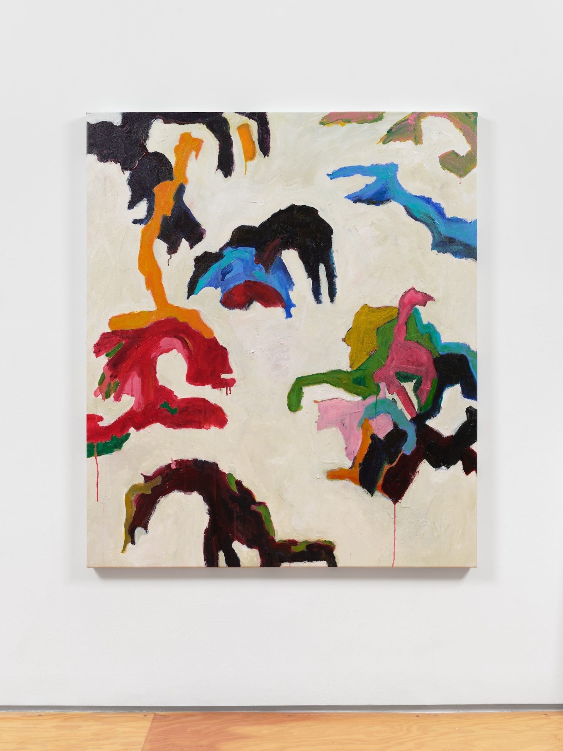 Colorful flowing lines and abstract shapes