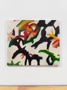 Colorful flowing lines and abstract shapes