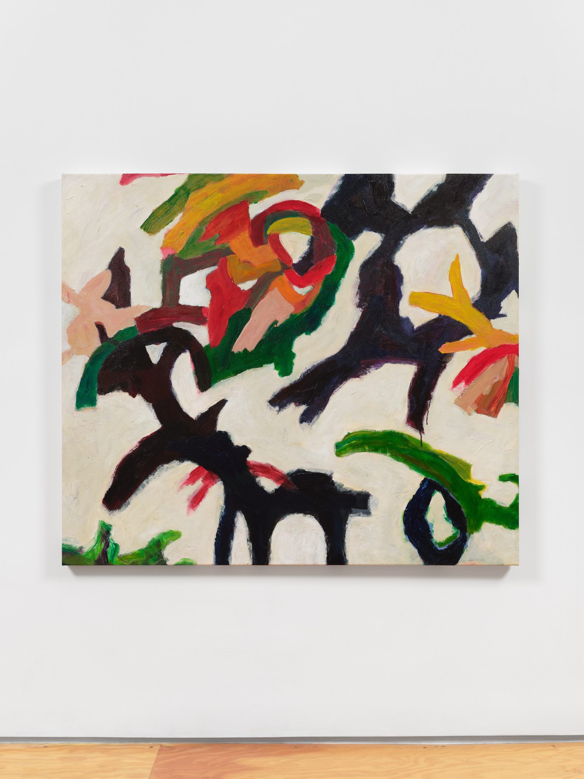 Colorful flowing lines and abstract shapes