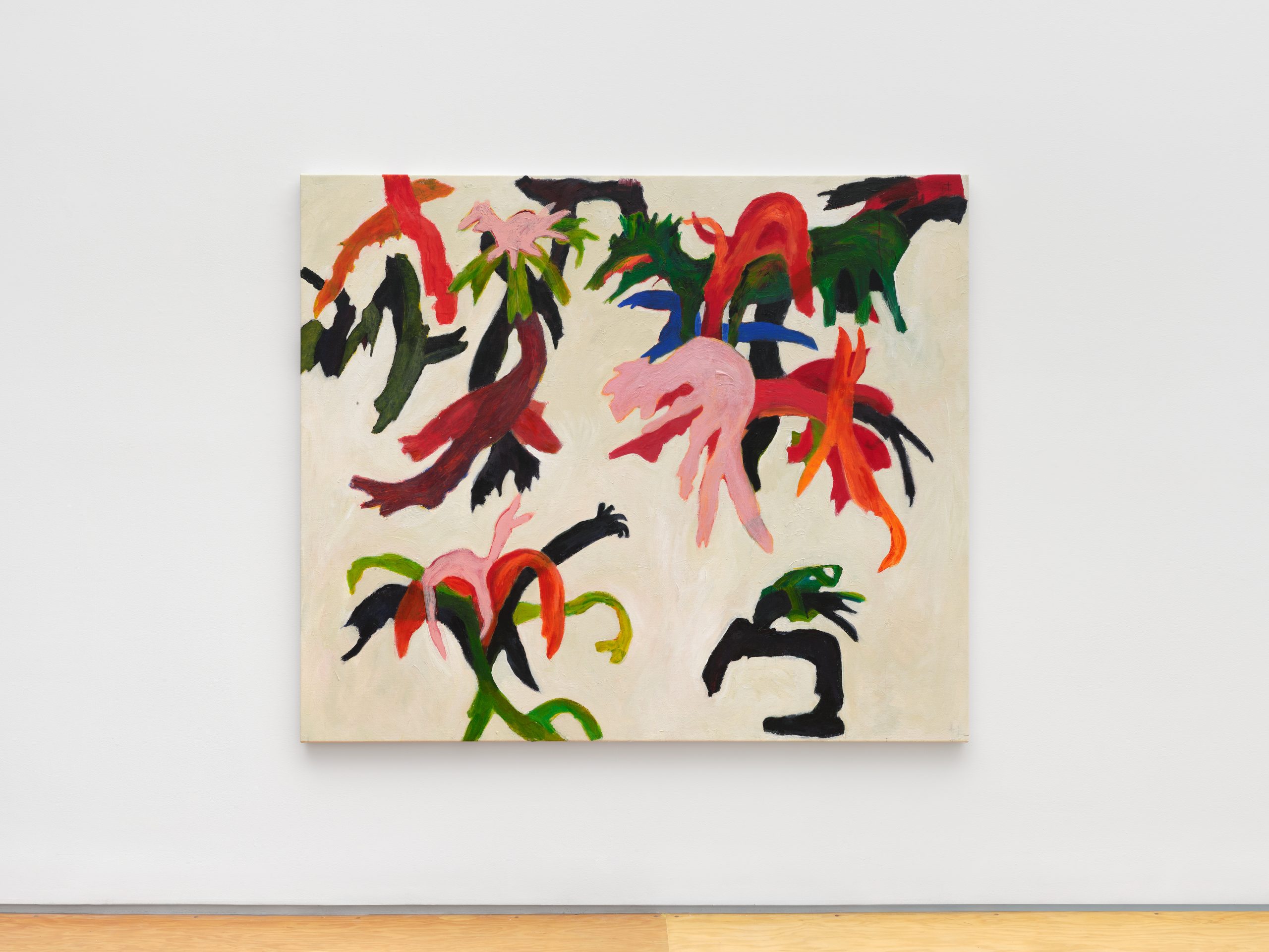 Colorful flowing lines and abstract shapes