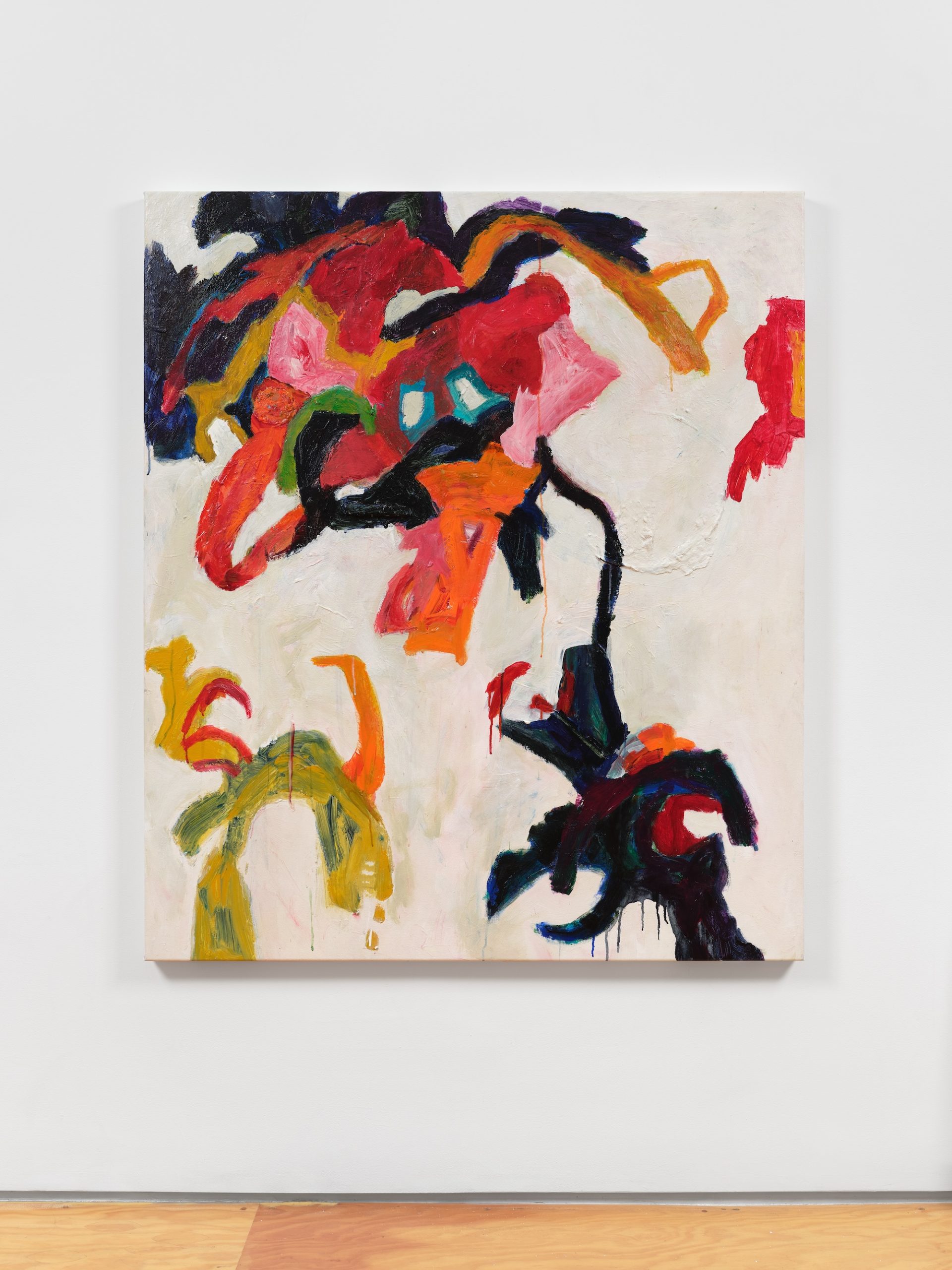 Colorful flowing lines and colorful shapes